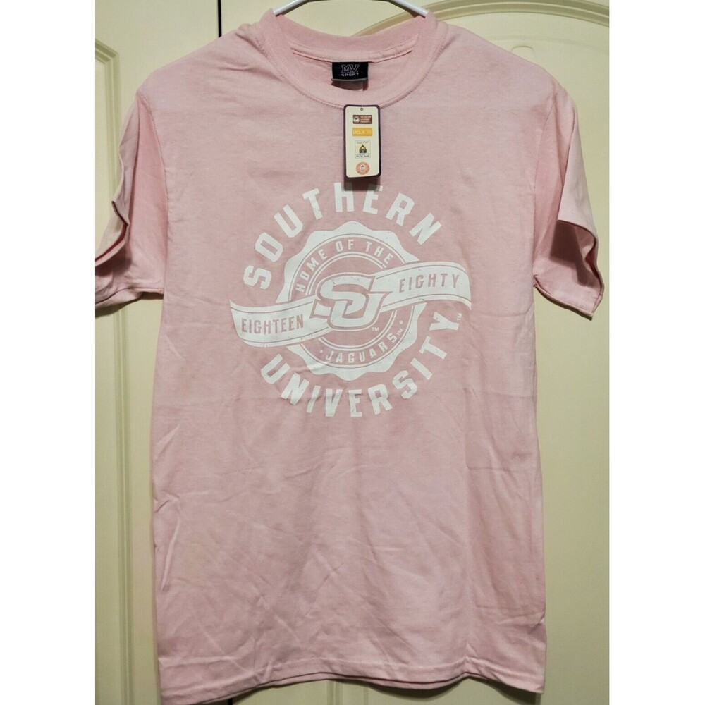 MV Sport Southern University Jaguars 1880 Pink Women's  T-Shirt - SMALL - NEW